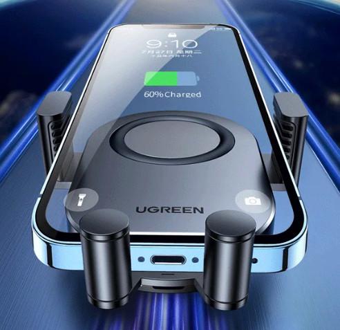 Держатель для телефона UGREEN CD256 Wireless Car Charger с беспроводной зарядкой (1860859246) - фото 6 Держатель для телефона UGREEN CD256 Wireless Car Charger с беспроводной зарядкой (1860859246) - фото 6