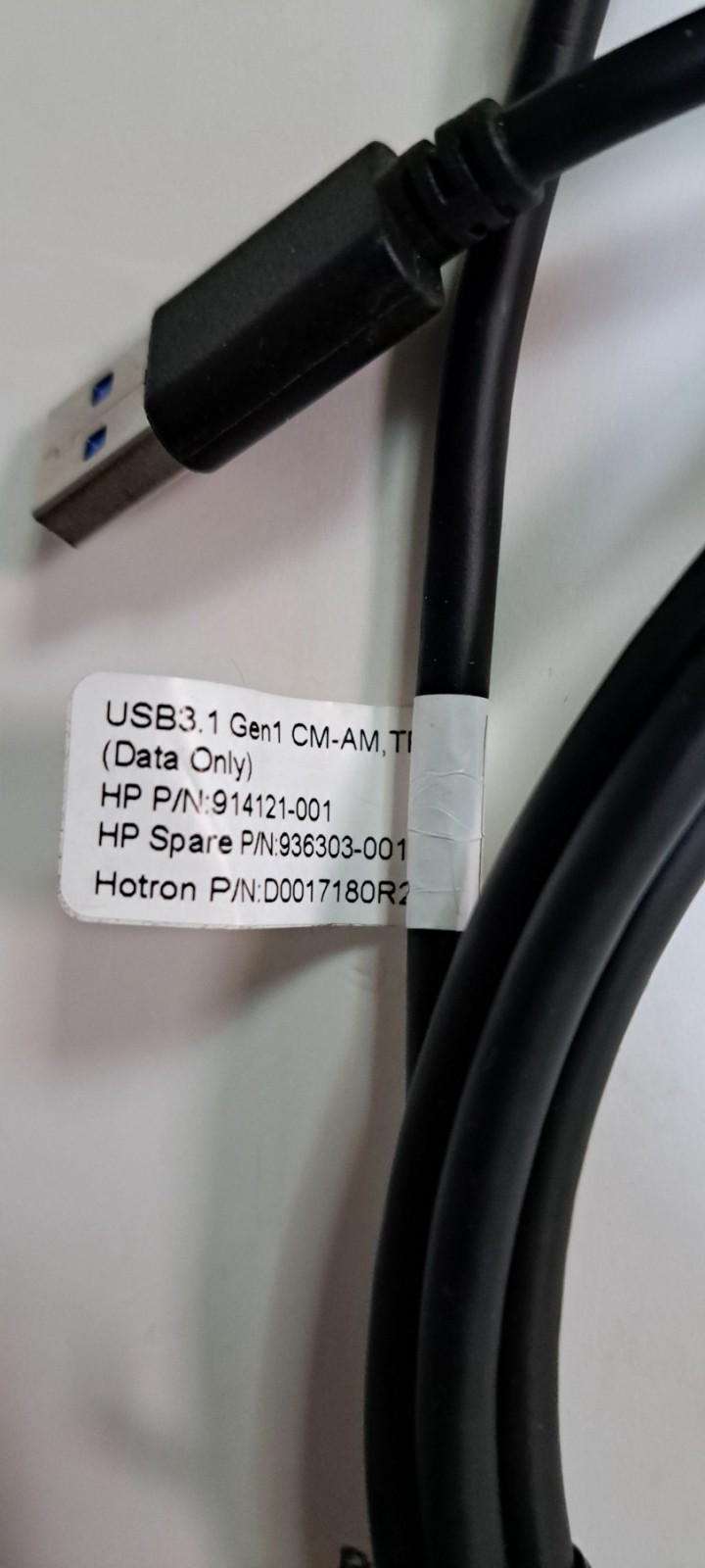 Кабель HP USB-C на USB-A 3,1 Gen1 CM-AM TM HP P/N 914121-001 - фото 5