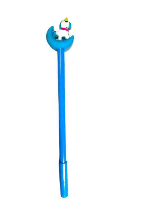 Ручка гелевая черная Unicorn on the moon Голубой (0400)