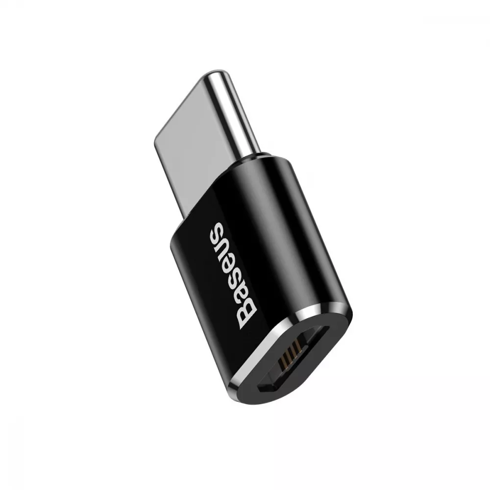 Перехідник Baseus OTG Micro USB to Type-C Black (9759194)