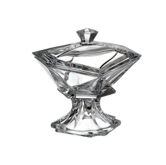 Цукерниця на ніжці Bohemia Origami скляна 235 мм з кришкою Цукерниця на ніжці Bohemia Origami скляна 235 мм з кришкою