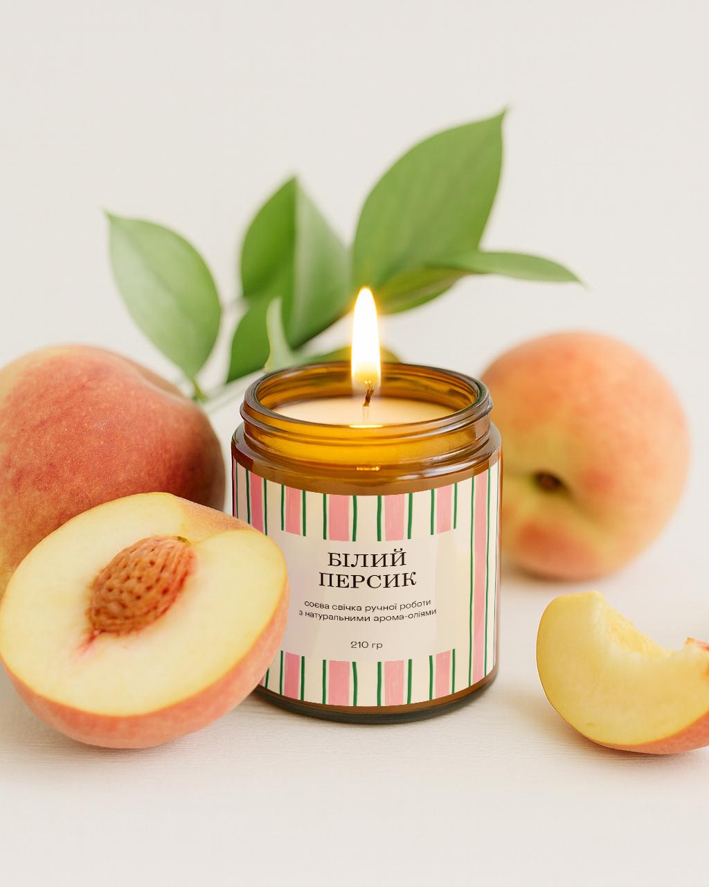 Свеча соевая Белый Персик (31011493) - фото 1