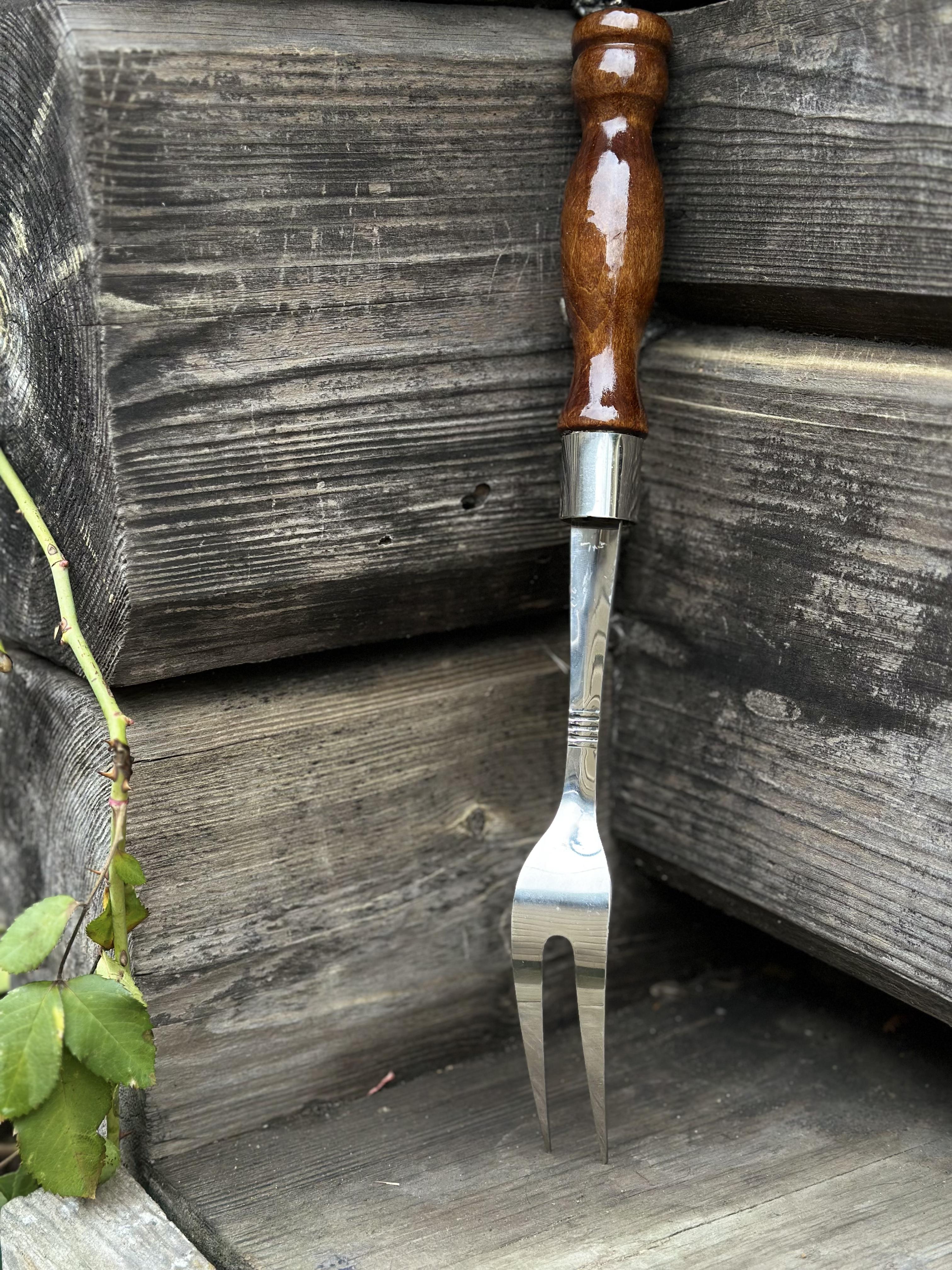 Вилка для гриля Reckless з нержавіючої сталі 36 см - фото 4 Вилка для гриля Reckless з нержавіючої сталі 36 см - фото 4