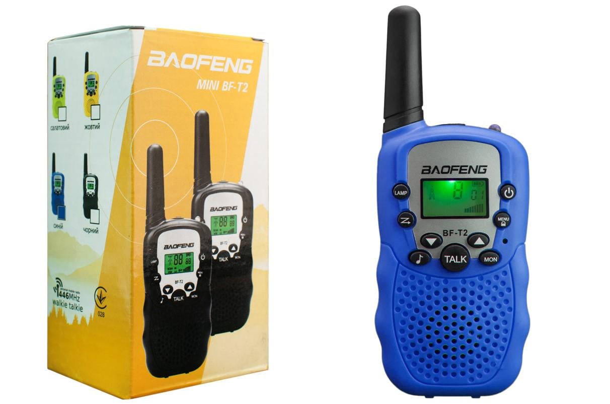 Рации Baofeng MiNi BF-T2 PMR446 Blue (12365) - фото 7