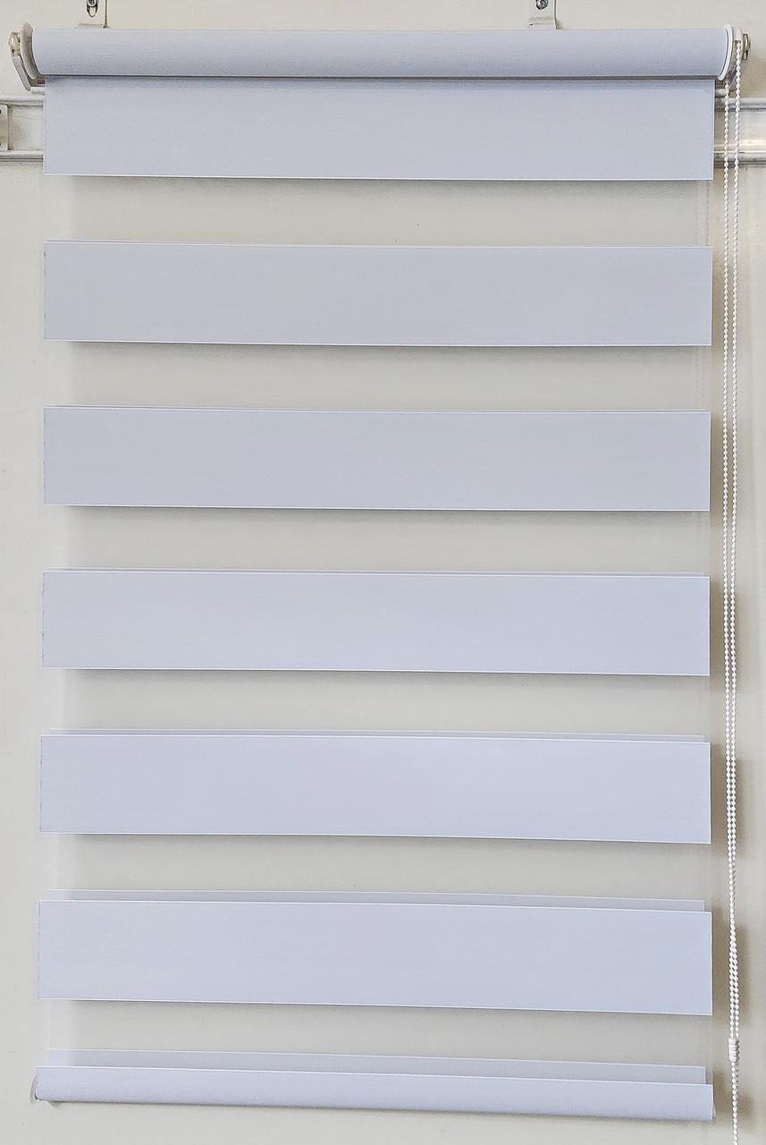 Рулонная штора день-ночь Miranda Блэкаут ВН DN-722 50х130 см Бело-серый (ВН DN-722-82)