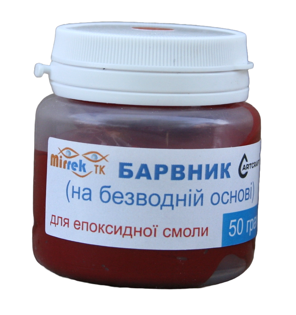 Краситель пигмент для эпоксидной смолы на безводной основе Красный (100117799)