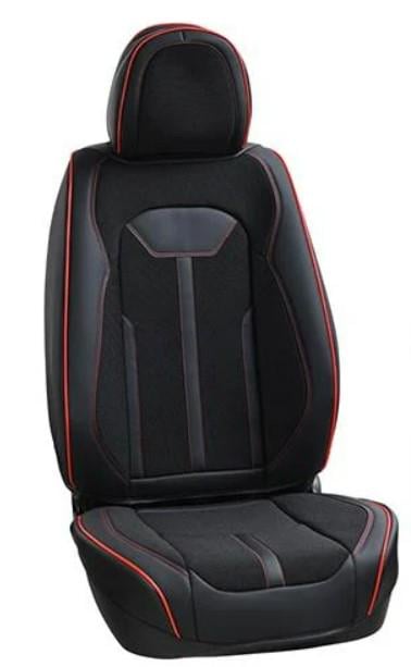 Набор чехлов 2 пер/2 из экокожи Черный (VB-8830 Bk Front)