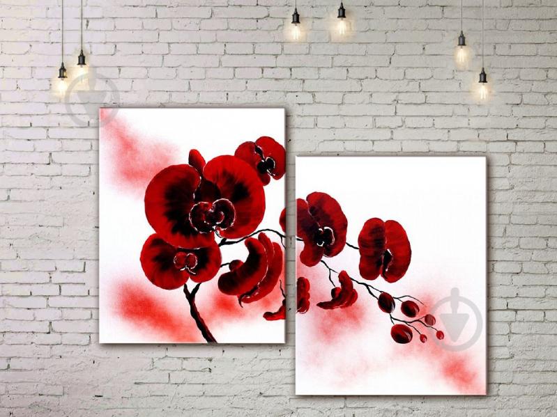 Модульная картина акрилом орхидея ArtStar MHM17_2_069 размер 80 х 100 см