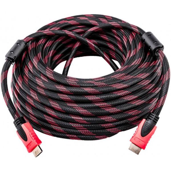 Кабель Lesko HDMI/HDMI 15 m Black/Red (2671-11792) - фото 4