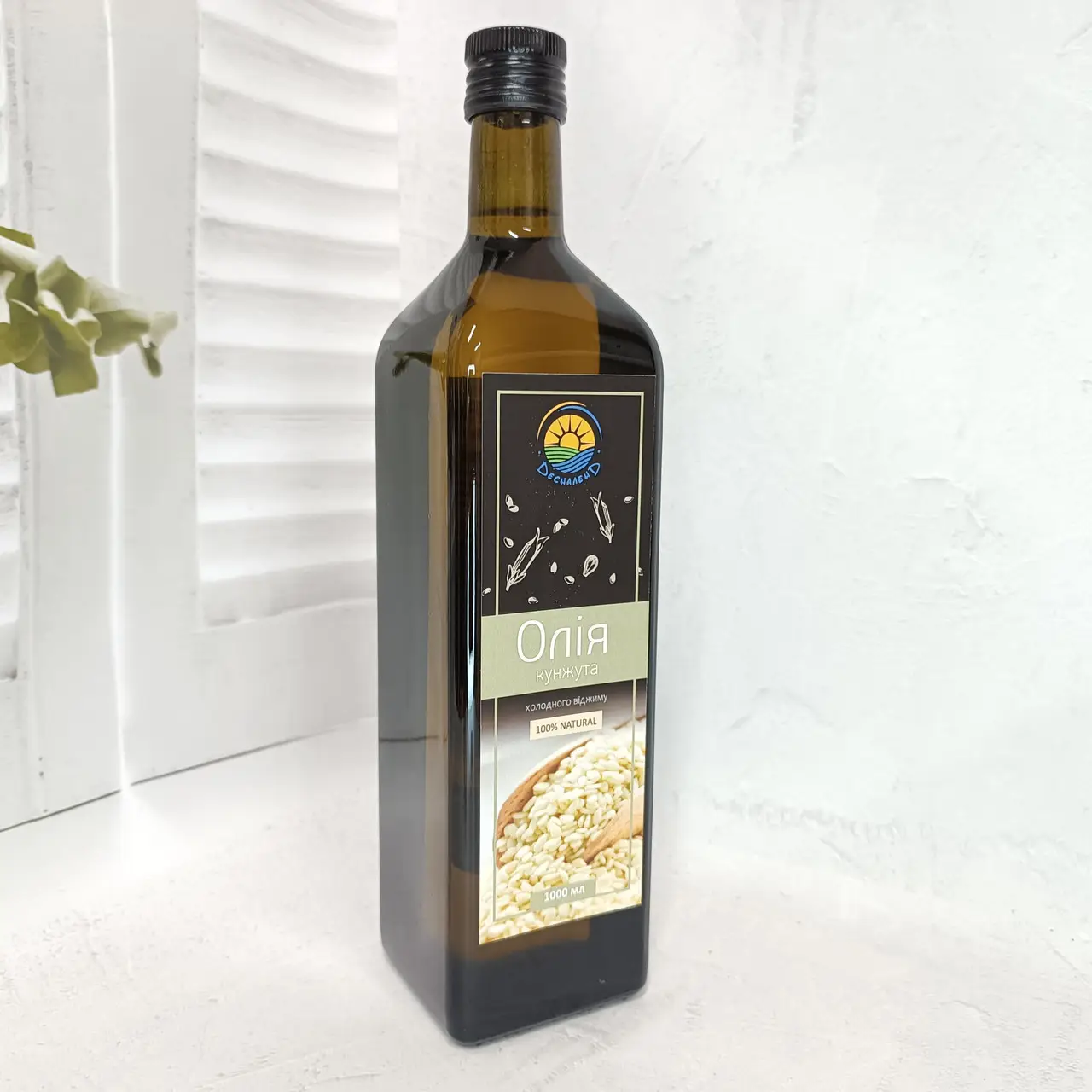 Олія кунжутна холодного віджиму з білого насіння 1000 мл - фото 2