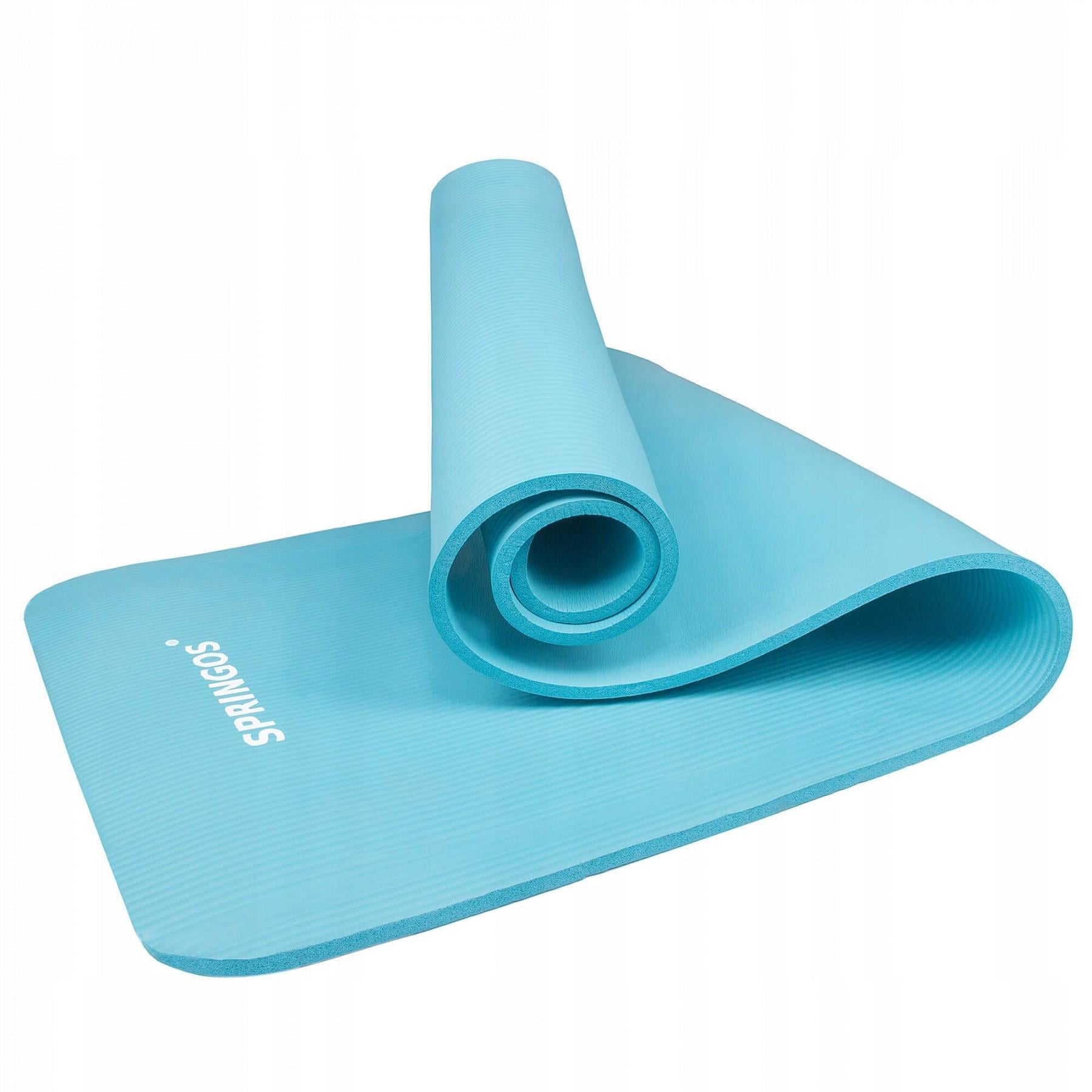 Коврик для фитнеса Springos NBR 1 см Sky Blue (YG0033)
