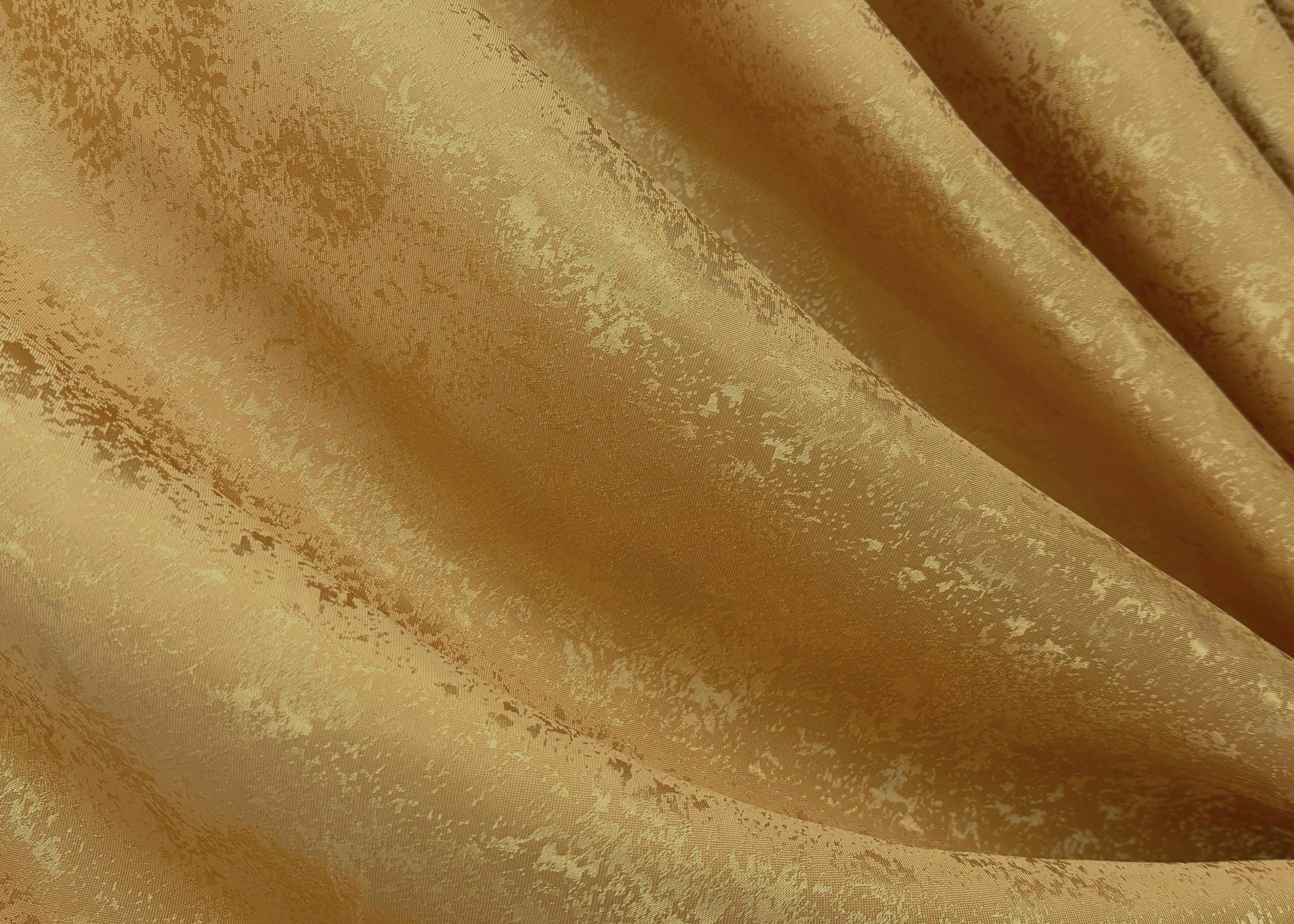 Комплект штор VR-Textil Мармур Al1 №614ш жакард 100х270 см 2 шт. Золотистий (31-067) - фото 7