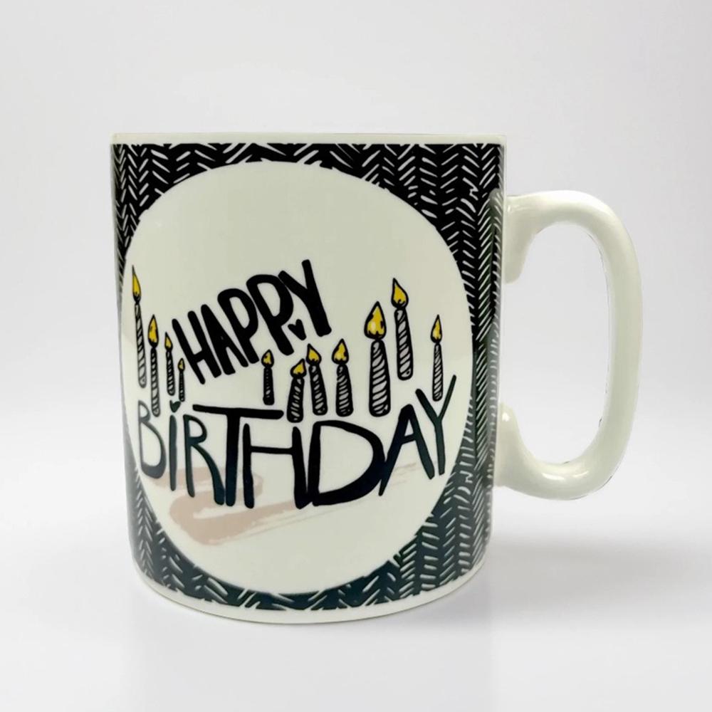 Большая керамическая кружка "Happy Birthday" 1 л - фото 10
