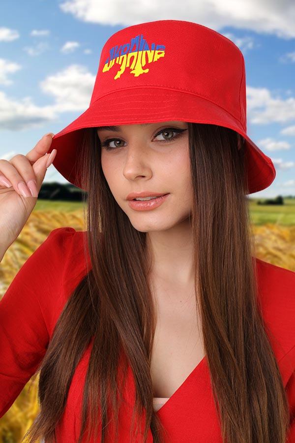 Панама летняя Braxton Ukraine унисекс Красный (1450)