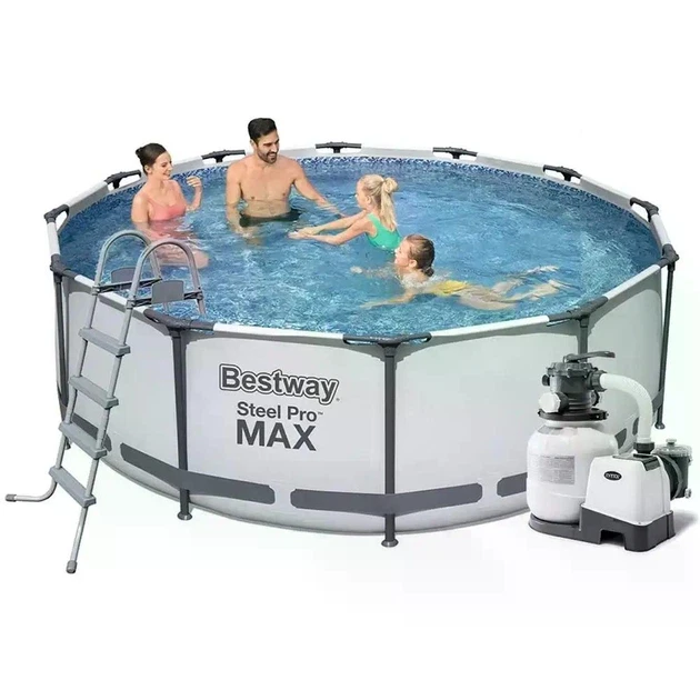 Басейн каркасний круглий Bestway 56420-6 з пісочним насосом 10250 л 366х122 см (35575044)