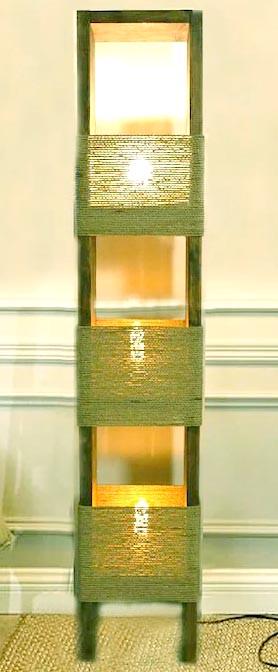 Светильник напольный из дерева Тексара Мускат (НПС-000107)