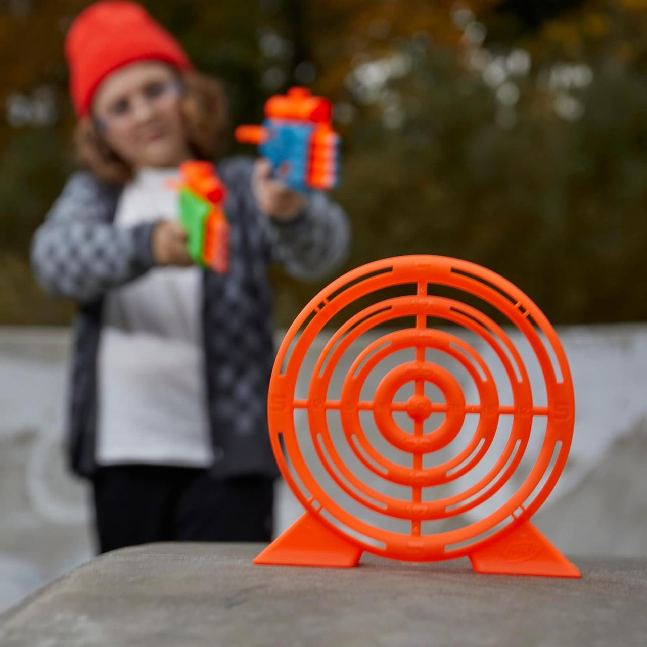 Набор с мишенью и дартс-бластером Nerf Elite 2.0 Face Off Target Set (F8273) - фото 6 Набор с мишенью и дартс-бластером Nerf Elite 2.0 Face Off Target Set (F8273) - фото 6