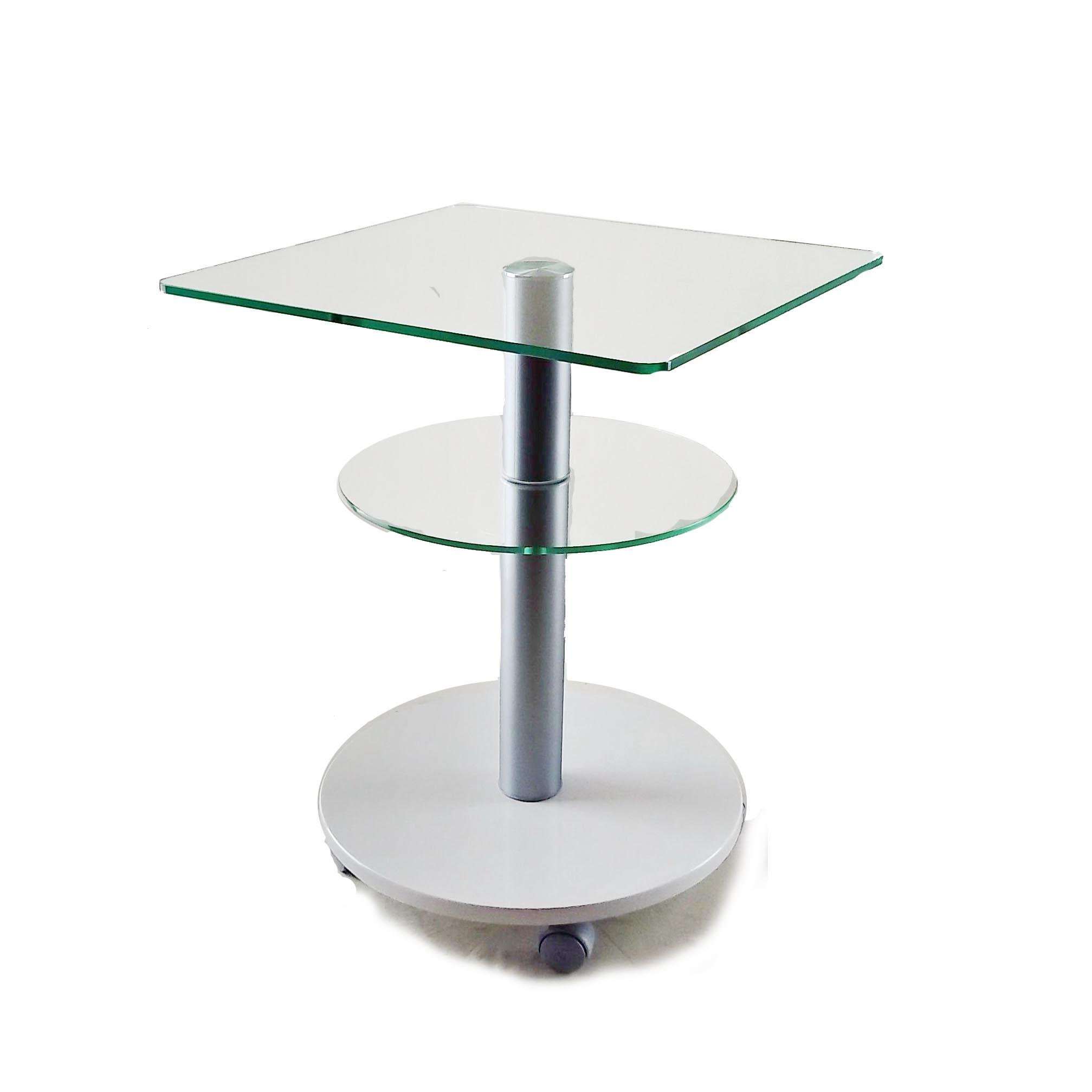 Стол журнальный стеклянный Commus Bravo Light Kv6 clear-white-alm60 Белый (433820233) - фото 2 Стол журнальный стеклянный Commus Bravo Light Kv6 clear-white-alm60 Белый (433820233) - фото 2