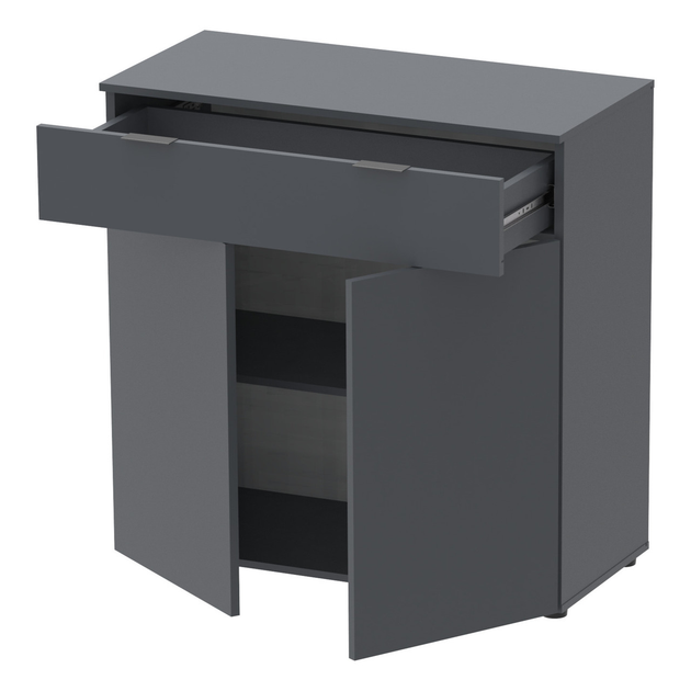 Комод Doros с ящиками и дверцей Графит (41516004) - фото 1 Комод Doros с ящиками и дверцей Графит (41516004) - фото 1