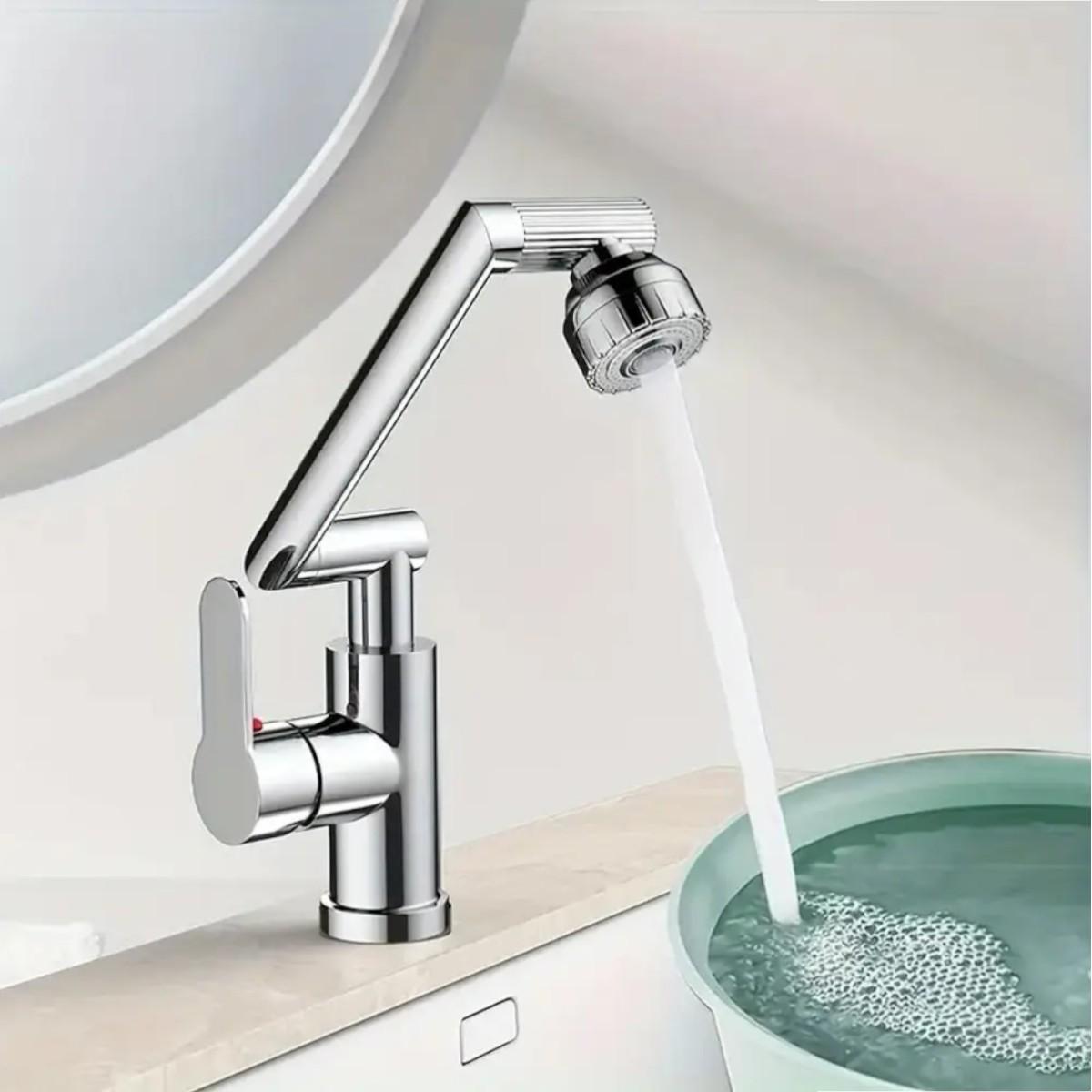 Смеситель трансформер Swiveling Faucet вращающийся для ванной комнаты и кухни - фото 5 Смеситель трансформер Swiveling Faucet вращающийся для ванной комнаты и кухни - фото 5