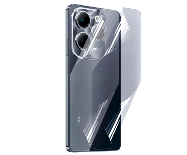Противоударная гидрогелевая пленка Hydrogel Film для Infinix Hot 40 Pro на заднюю панель, Transparent