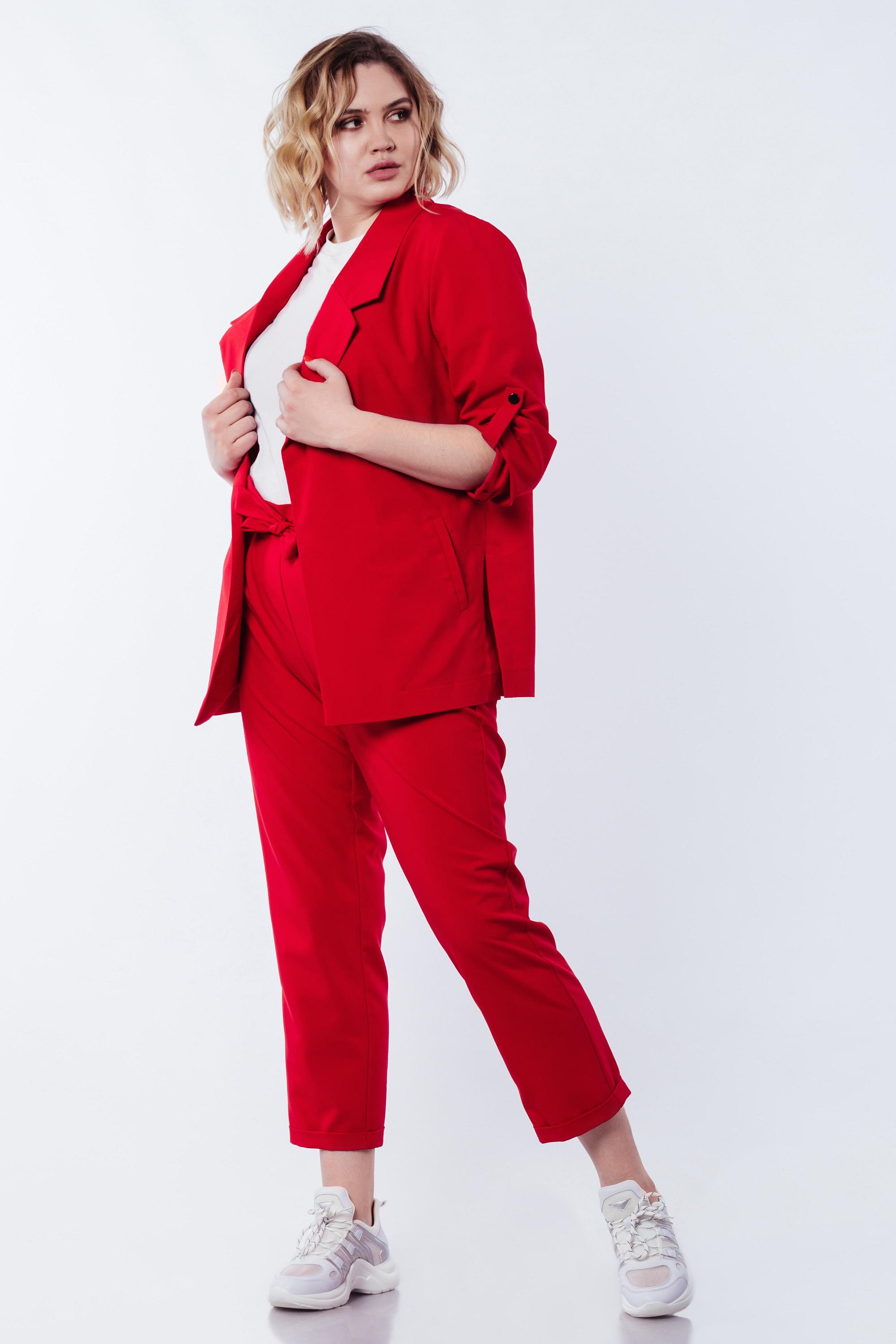 Жакет Lipar 1046/3 летний классический р. 52 Красный (16944926) - фото 4 Жакет Lipar 1046/3 летний классический р. 52 Красный (16944926) - фото 4