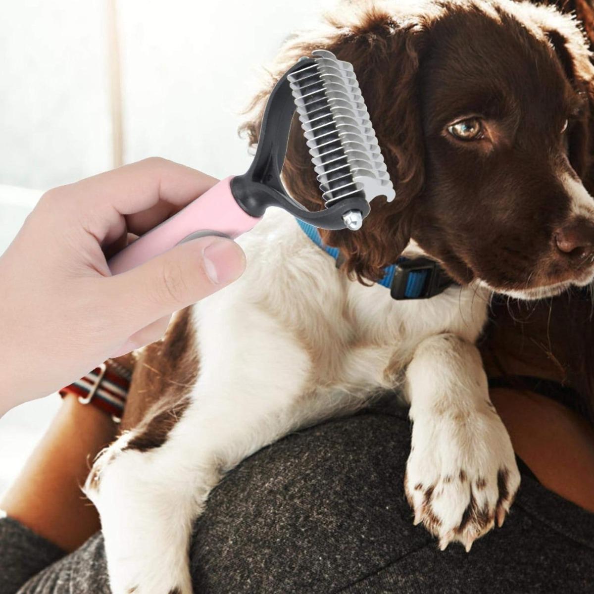 Щітка для вичісування котів та собак Pet Grooming Tool - фото 3