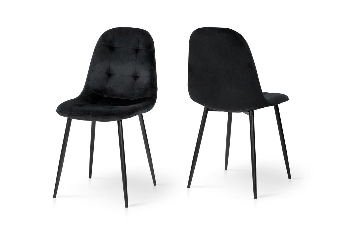 Стілець кухонний Мікс Меблі Квест Чорний/Велюр Чорний - фото 2 Стілець кухонний Мікс Меблі Квест Чорний/Велюр Чорний - фото 2