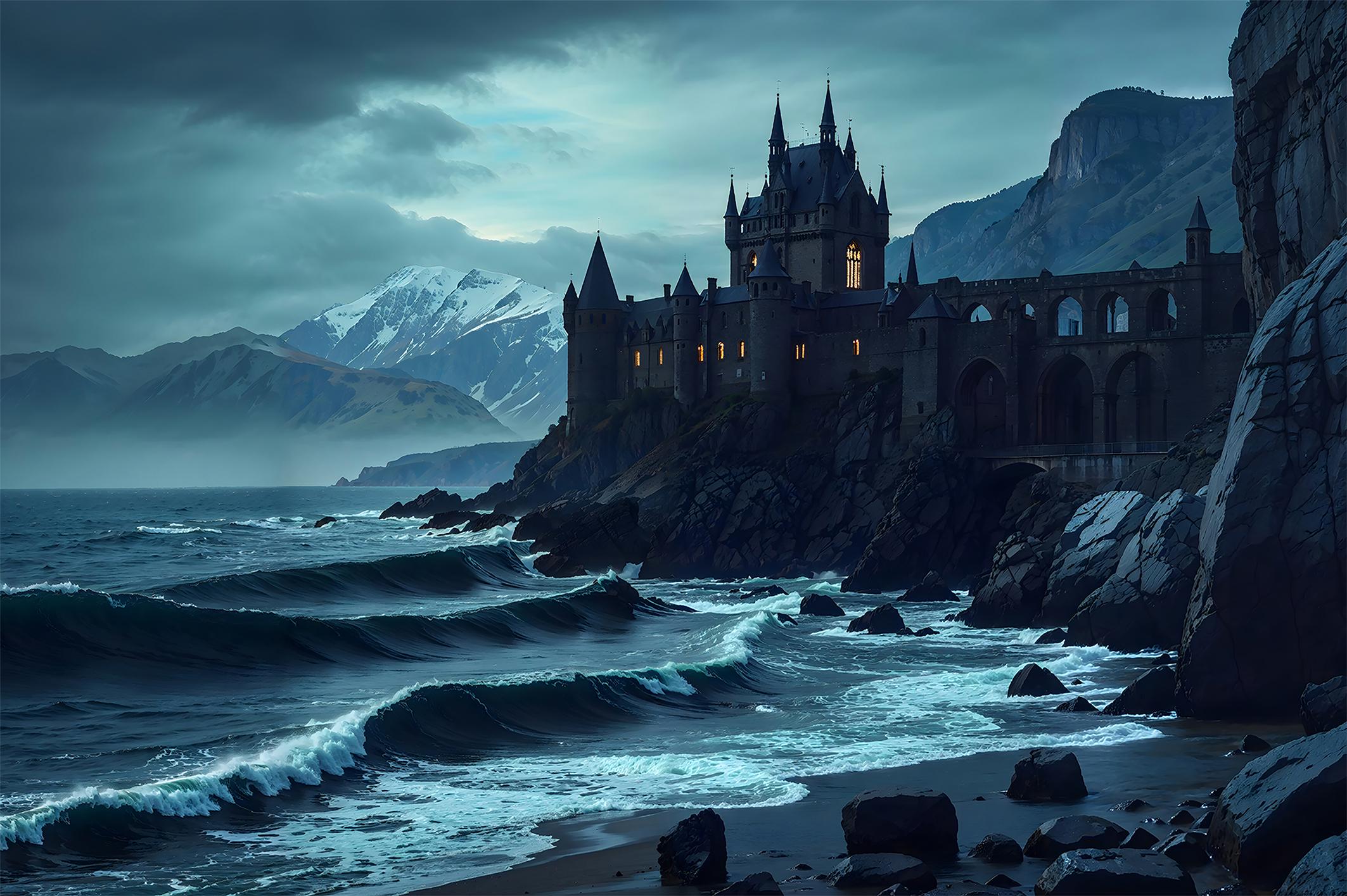 Фотообои флизелиновые Upstream Крепость на краю света 230х153 см (SPF-154/3)