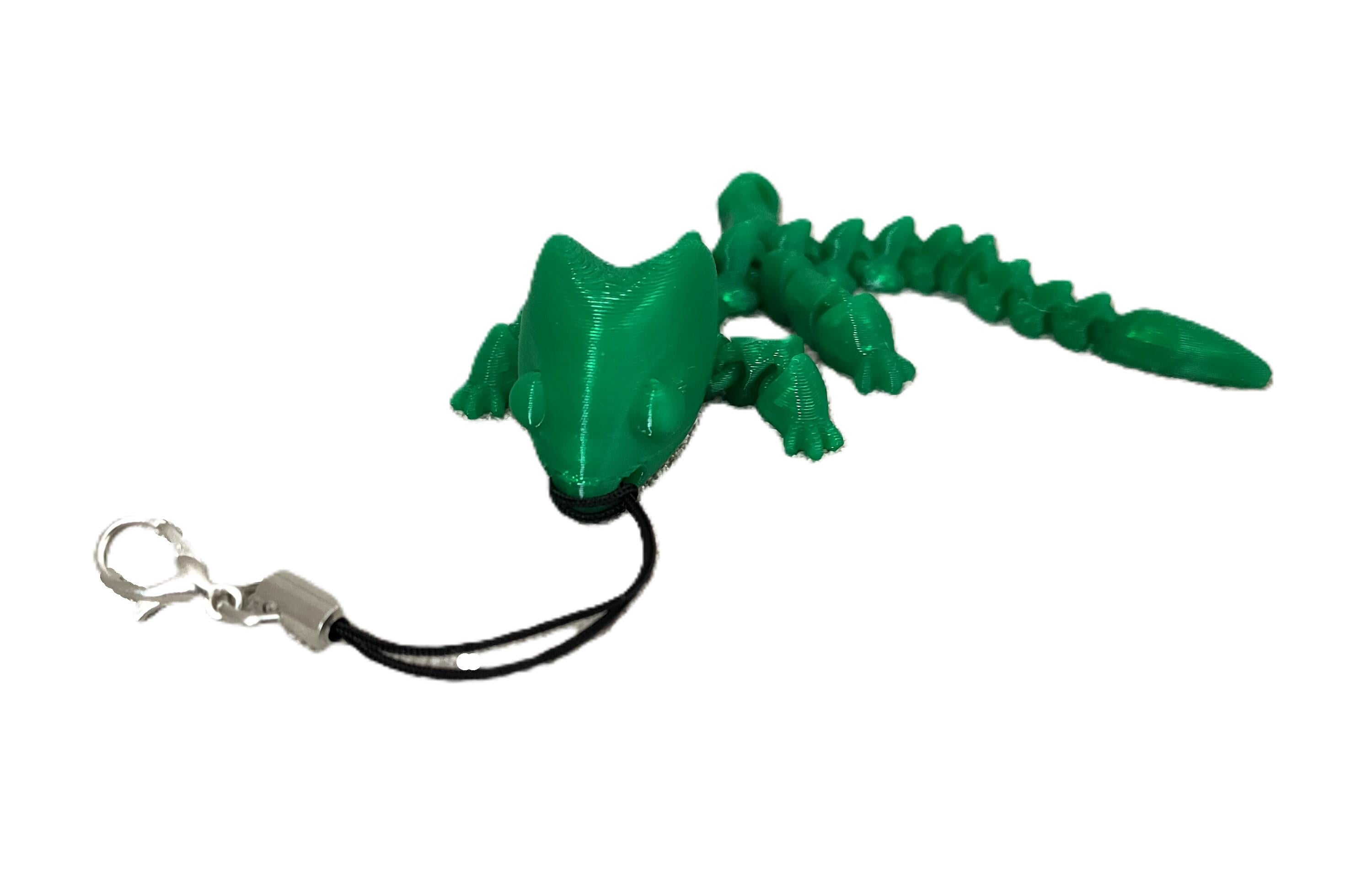 Брелок подвижный Ящур 50х100х15 мм Зеленый (YSH-04G-SE)