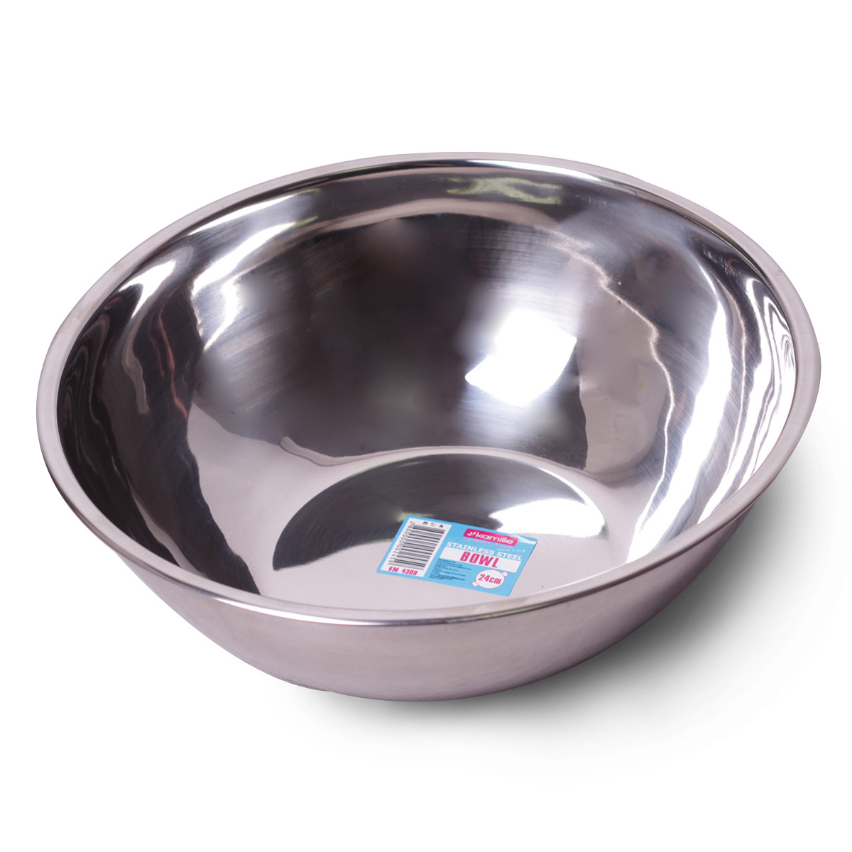 Миска Kamille 24 см из нержавеющей стали KM-4309