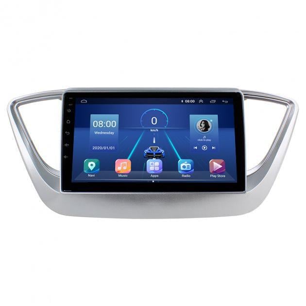 Автомагнитола штатная Lesko для Hyundai Accent V 2017-н.в. 9" 4/32Gb 4G Wi-Fi GPS Top MOB
