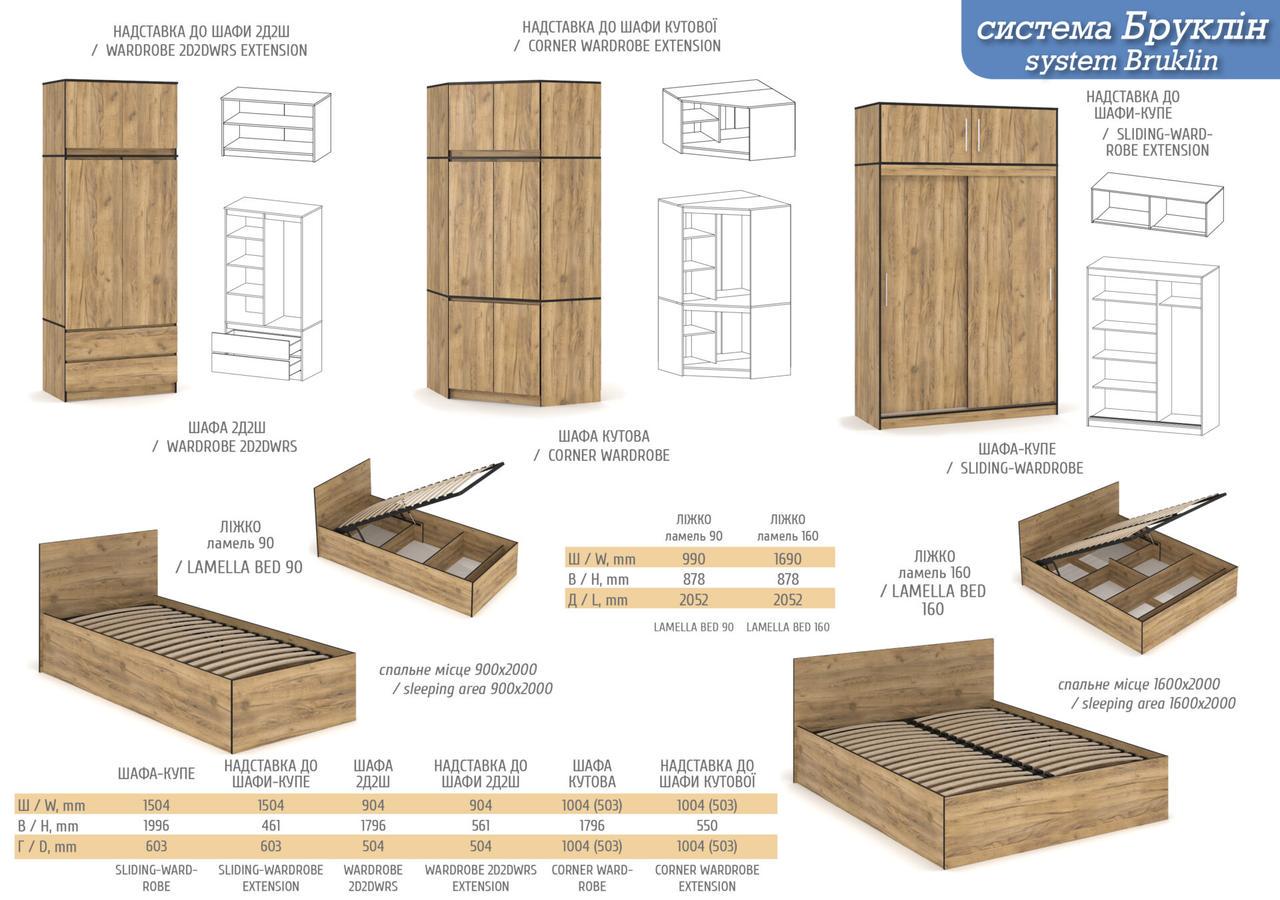 Ліжко односпальне Мебель-Сервіс Bruklin з ламелями та підйомним механізмом 90х200 см (28067530) - фото 5