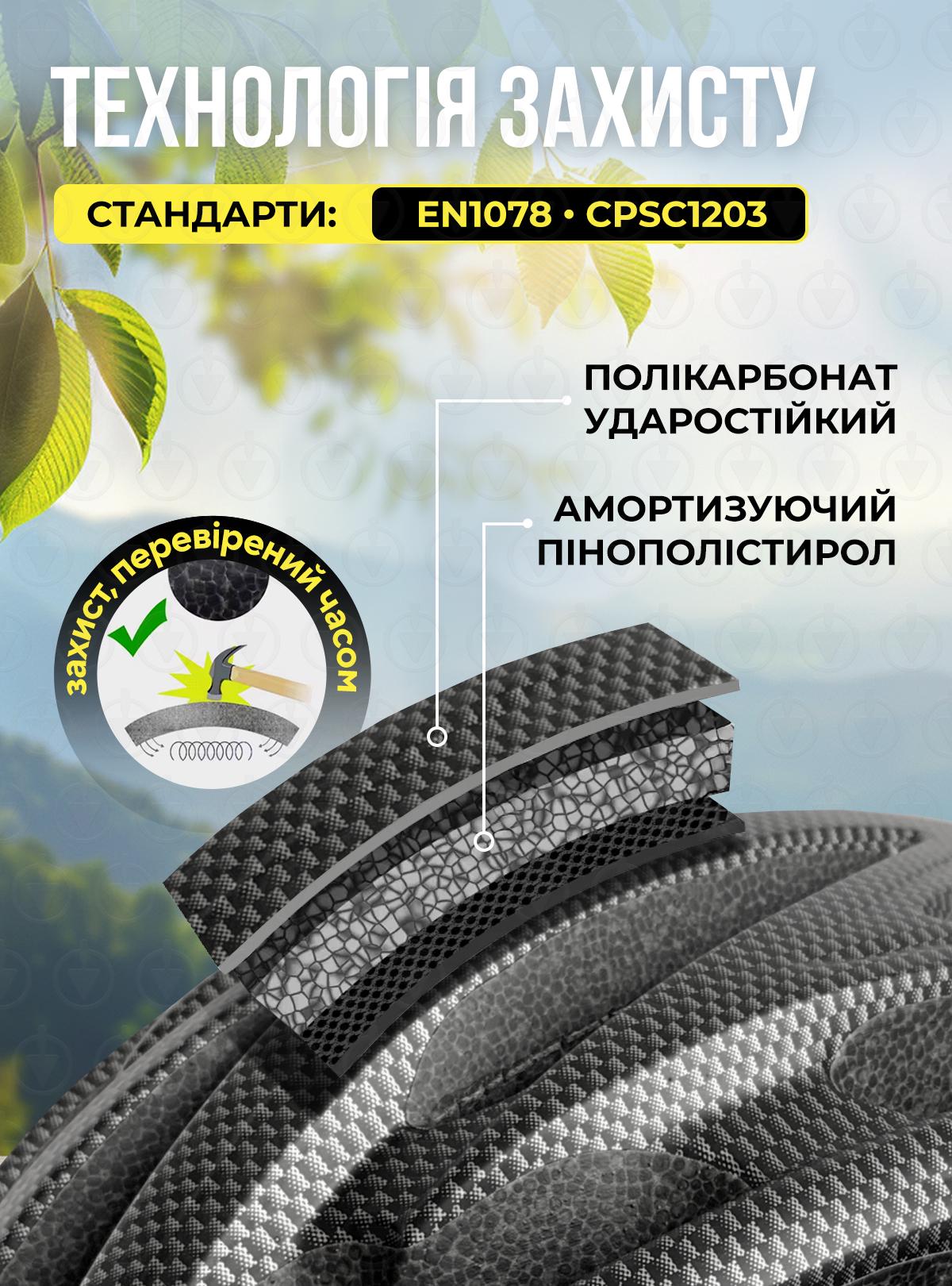 Велошлем з візором та ліхтарем унісекс Cairbull Сірий 73586) - фото 6