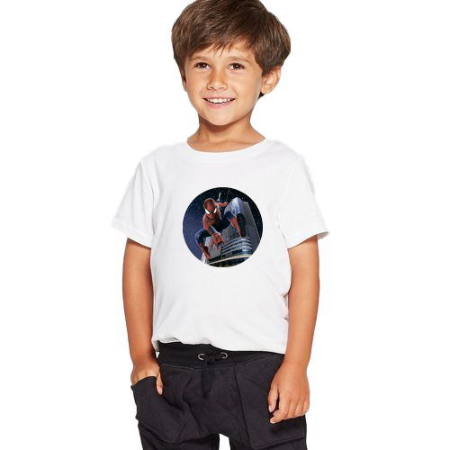 Футболка детская Человек-паук 158-164 см Белый