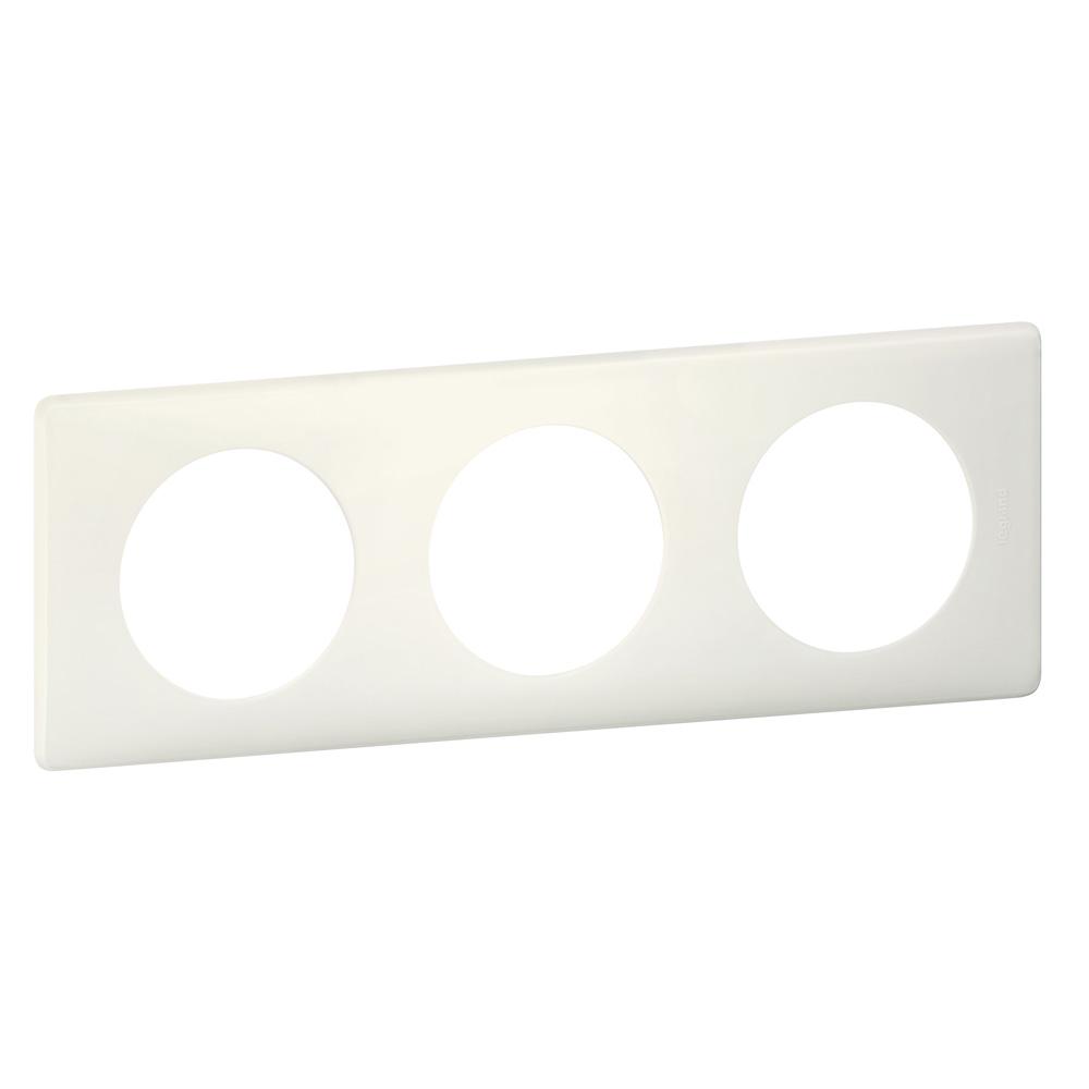 Рамка Legrand Celiane 3п пластик Белый перкаль (66703)