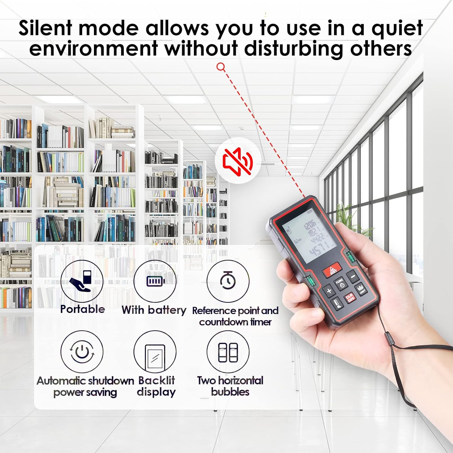 Далекомір лазерний Lepmerk LM-40M 2xAAA - фото 3 Далекомір лазерний Lepmerk LM-40M 2xAAA - фото 3