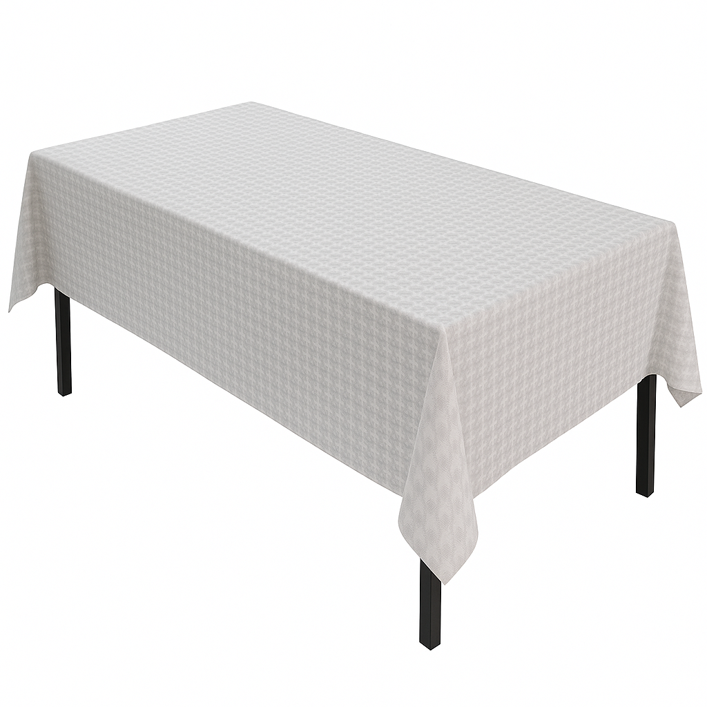 Клеенка на стол Glamour MA-5531 1,4х20 м Белый с серым (29424911)