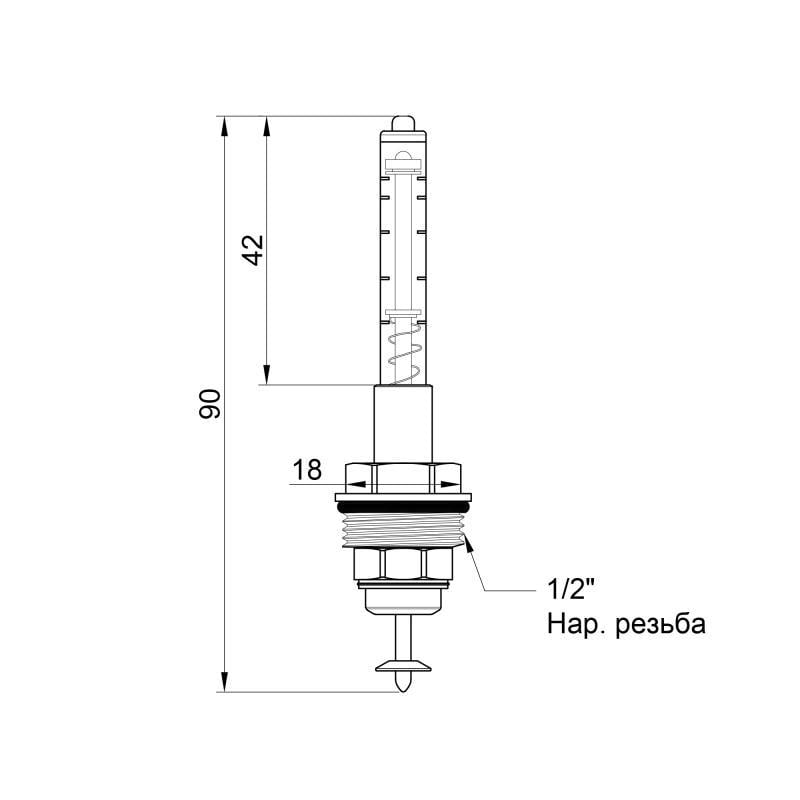 Расходомер Icma Gruppo Vitone 3/4" для коллектора №168 - фото 2