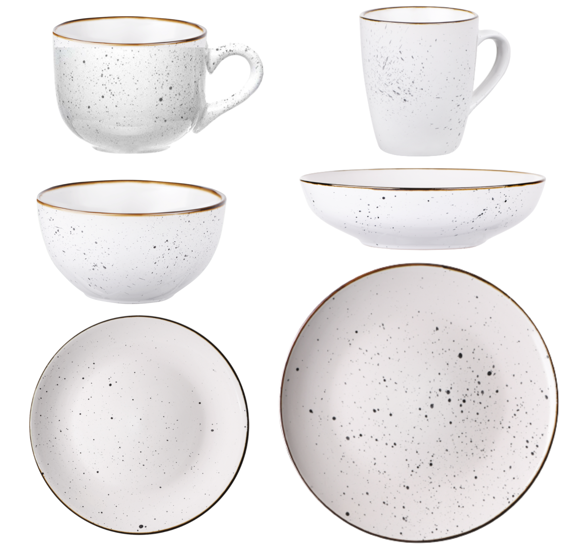 Сервіз столового посуду Ardesto Bagheria 24 предмети 4 персони кам'яна кераміка Білий - фото 1 Сервіз столового посуду Ardesto Bagheria 24 предмети 4 персони кам'яна кераміка Білий - фото 1