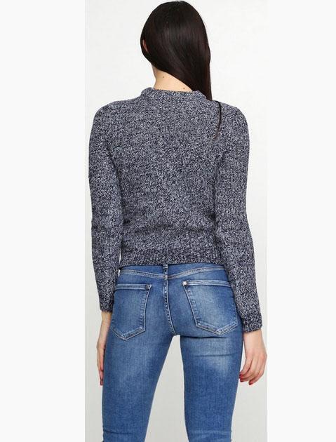 Свитер H&M 537350X XS Синий меланж - фото 2 Свитер H&M 537350X XS Синий меланж - фото 2