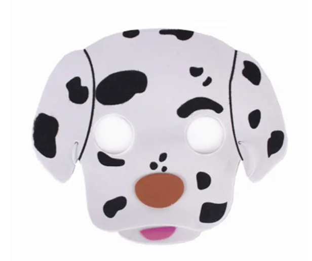 Маска детская Собака Далматинец 19x16 см Разноцветный (51056)