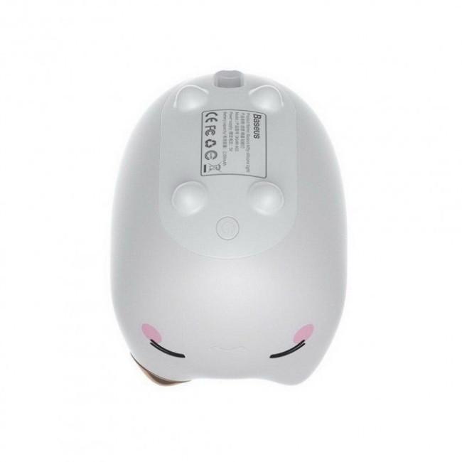 Нічник дитячий Baseus Cute Series Kitty Silicone DGAM-A02 White (015830) - фото 4