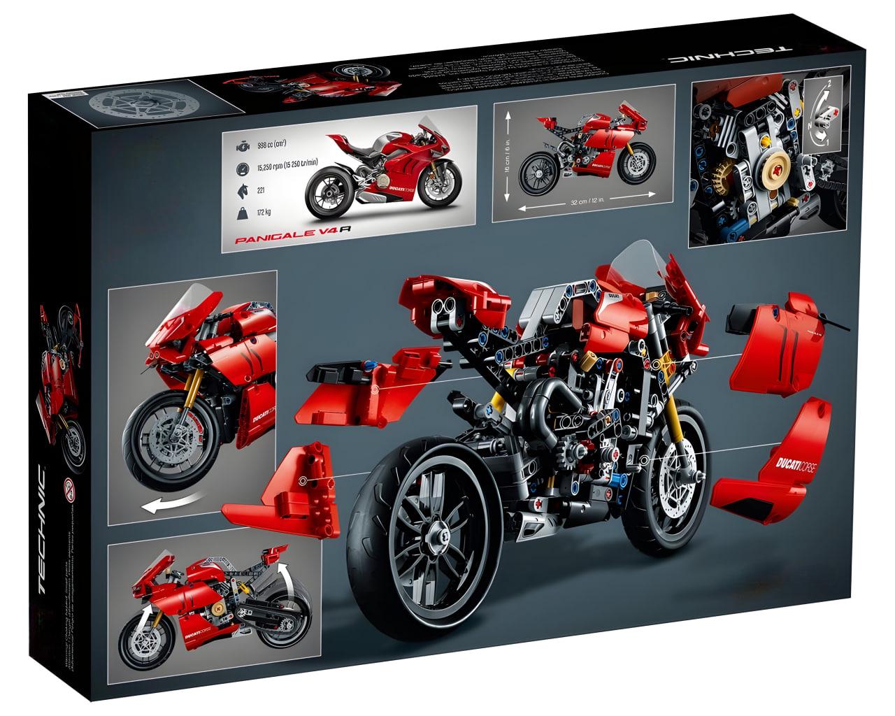 Конструктор Technic Ducati Panigale V4 R 646 деталей (10272) - фото 9 Конструктор Technic Ducati Panigale V4 R 646 деталей (10272) - фото 9