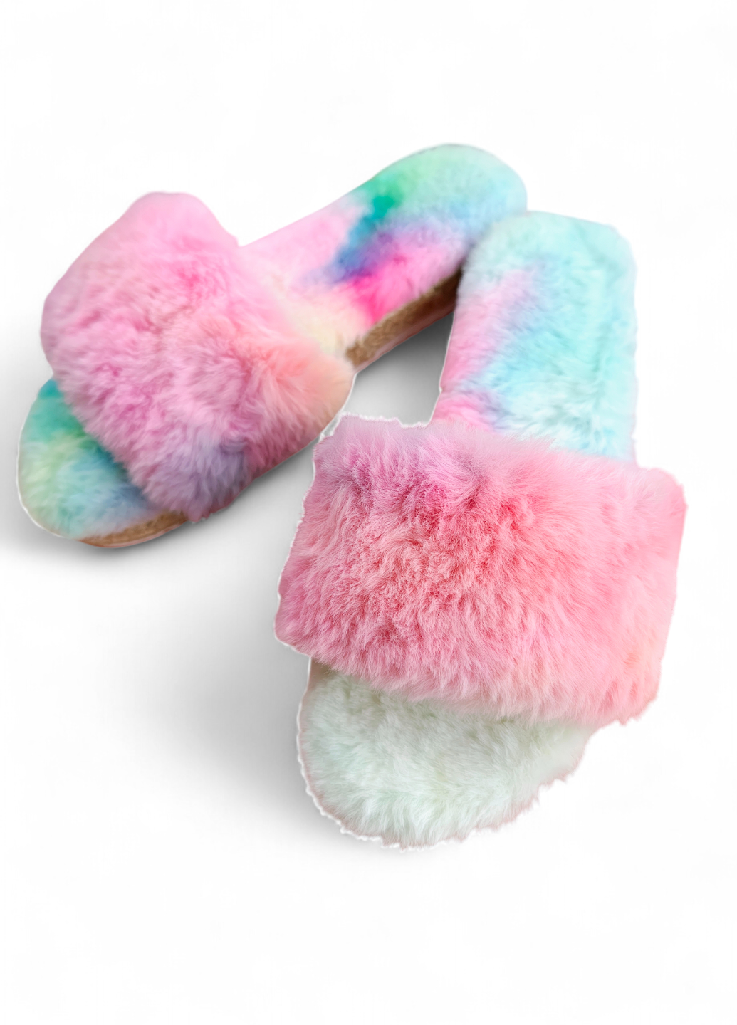 Тапочки женские Bamboo меховые р. 38 Разноцветный (7989) - фото 9