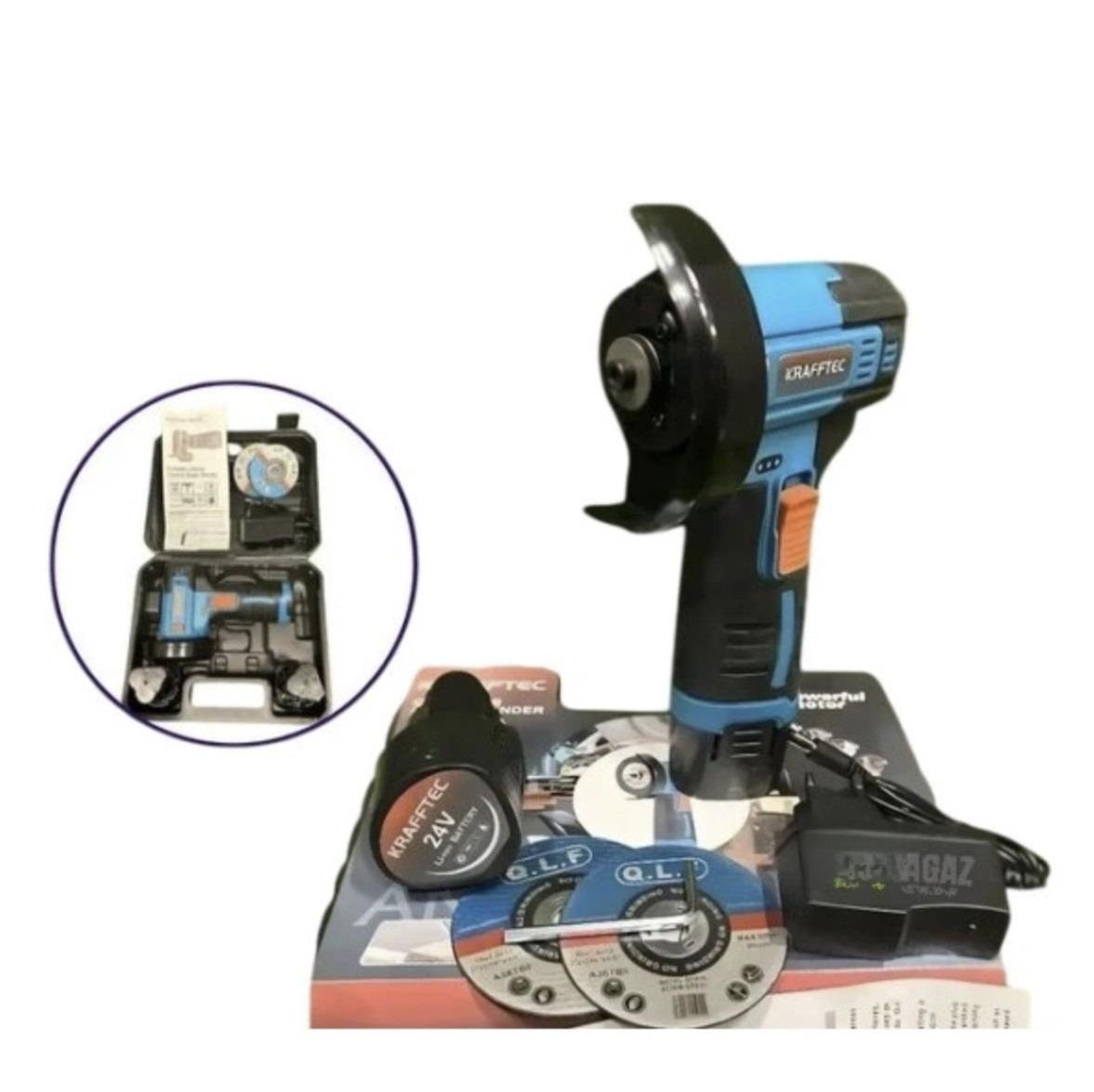 Болгарка кутова акумуляторна KRAFFTEC PGA-24 безщіткова 24V (66656) - фото 8 Болгарка кутова акумуляторна KRAFFTEC PGA-24 безщіткова 24V (66656) - фото 8