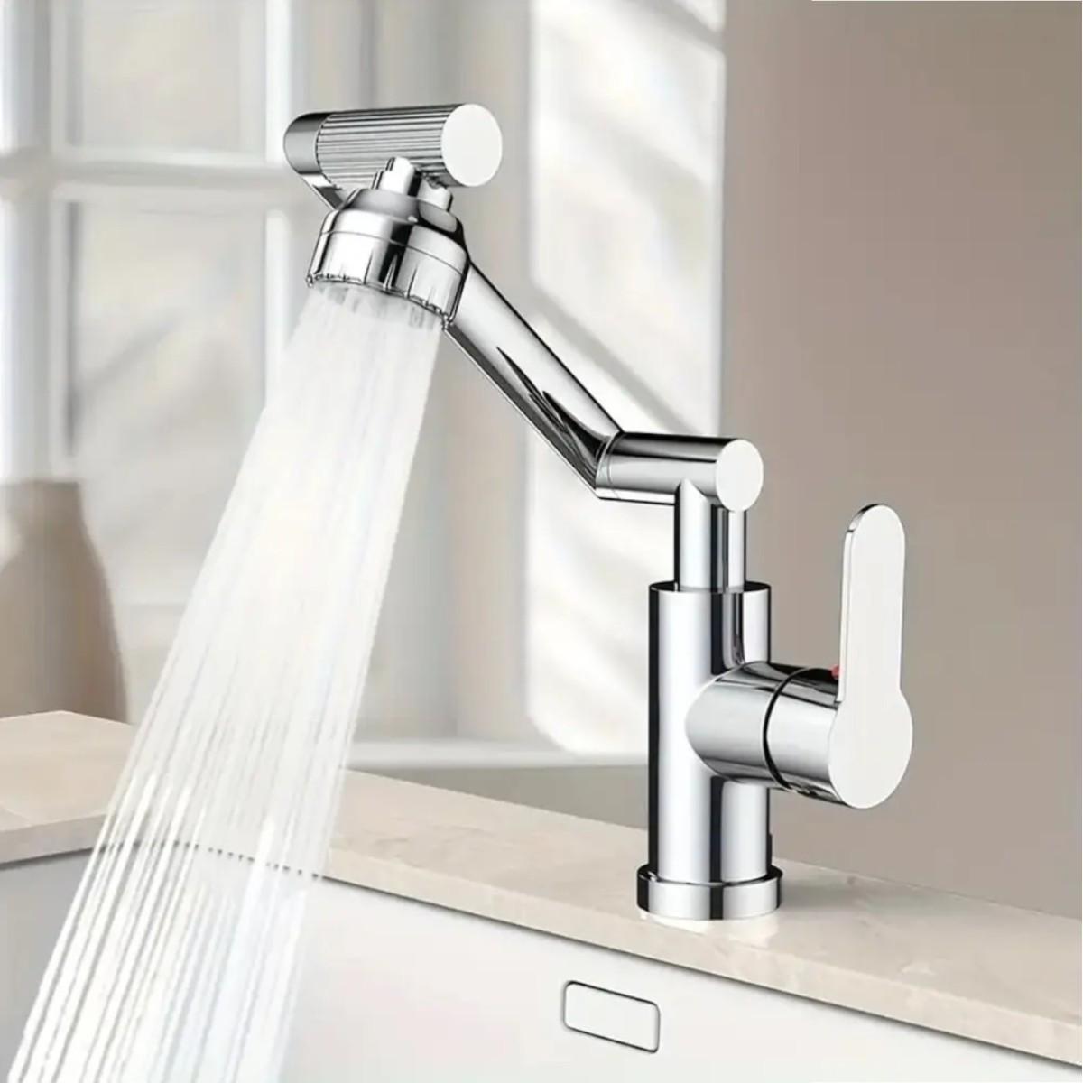 Смеситель трансформер Swiveling Faucet вращающийся для ванной комнаты и кухни - фото 4 Смеситель трансформер Swiveling Faucet вращающийся для ванной комнаты и кухни - фото 4