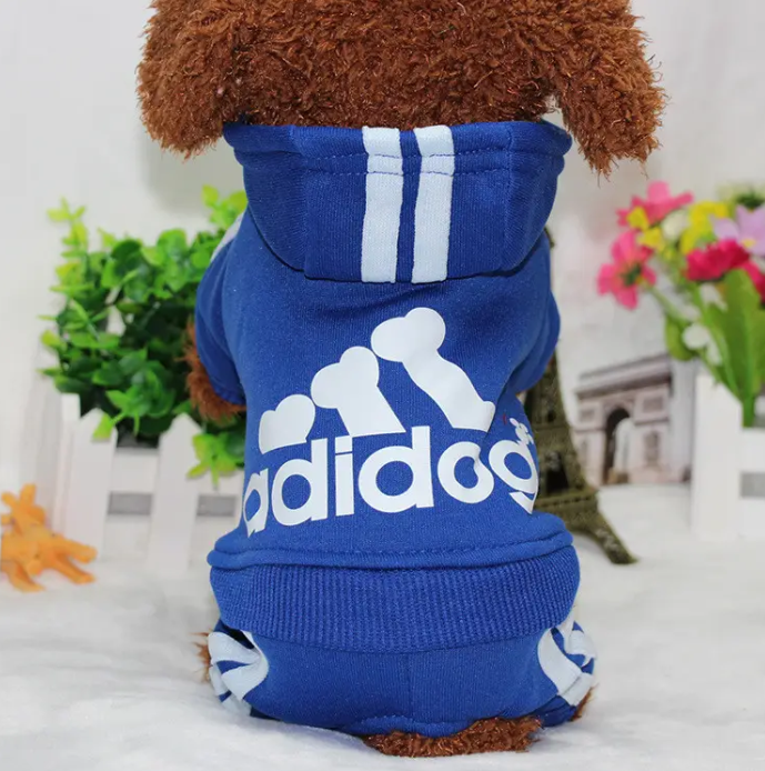 Костюм спортивний для собак Adidog на флісі та поліестері XL Синій (1C0254)