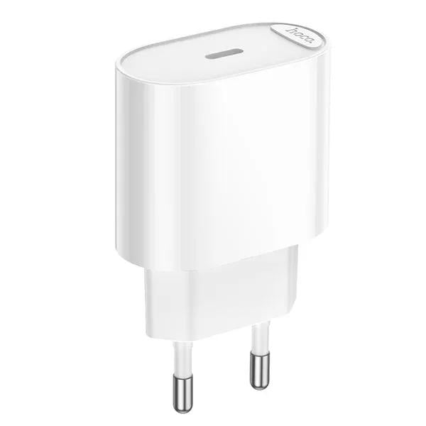Зарядное устройство сетевое Hoco C109A Fighter 20W USB-C PD White (6942007656658)