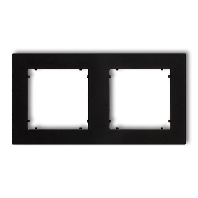 Рамка подвійна універсальна Karlik Mini Чорний матовий (12MR-2)